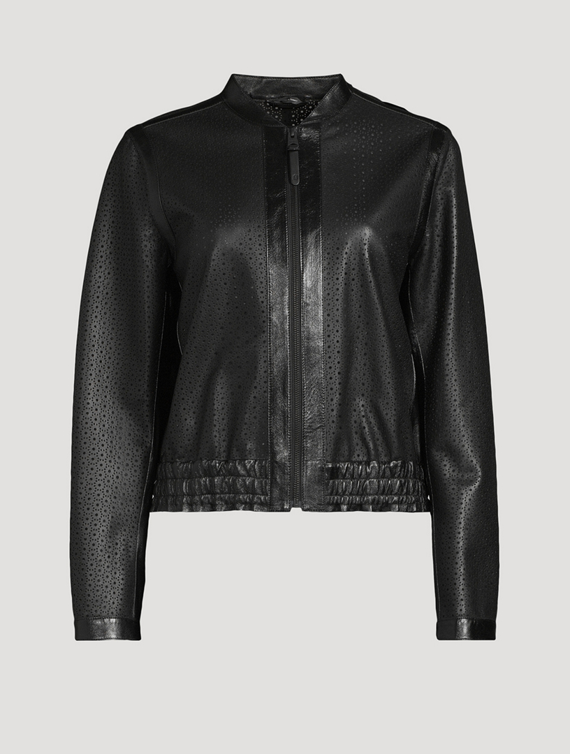 Mackage leather sales bomber jacket