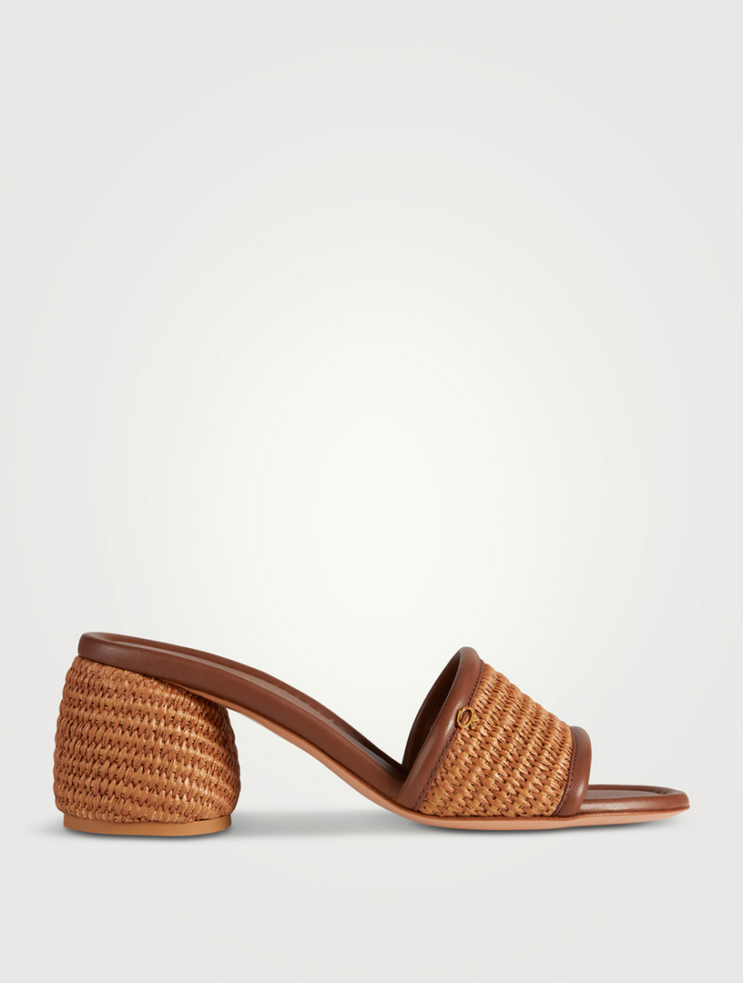 raffia mules