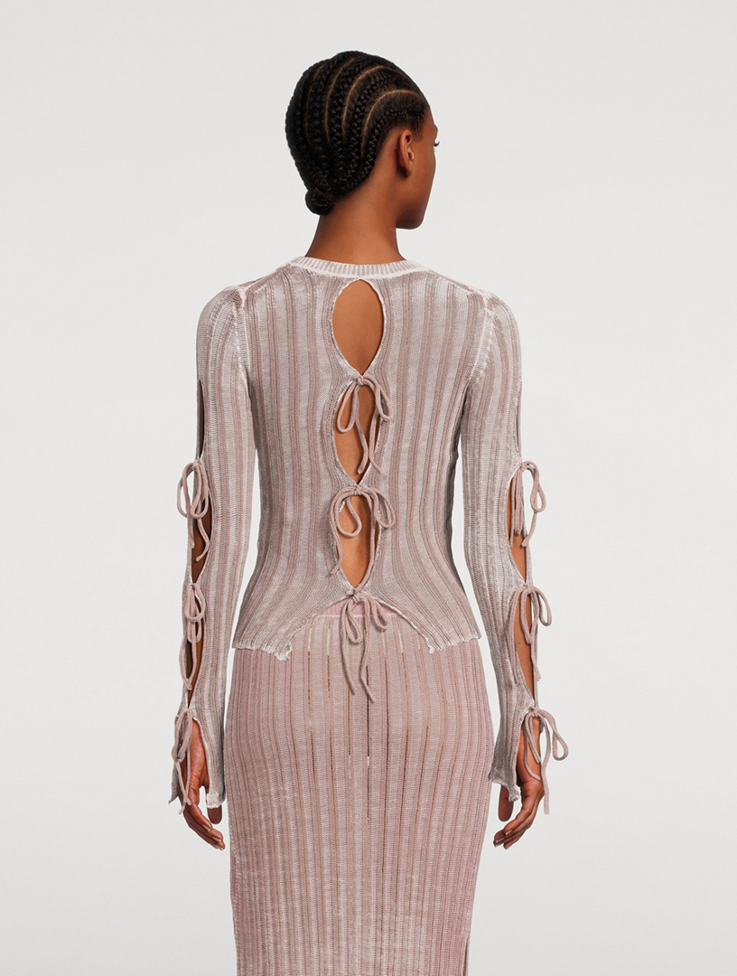 Side-Tie Sweater