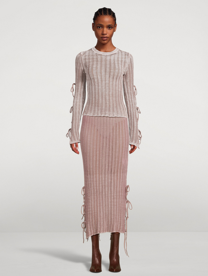 Side-Tie Sweater