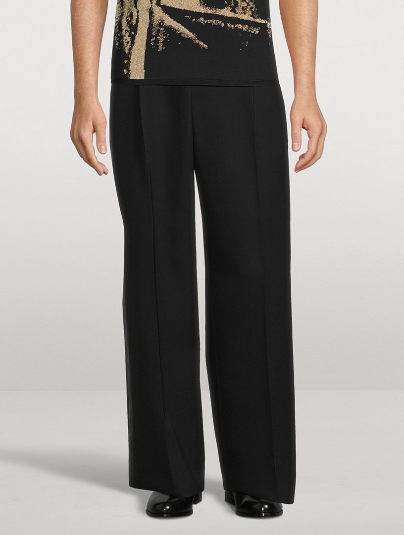 Wool Wide-Leg Pants