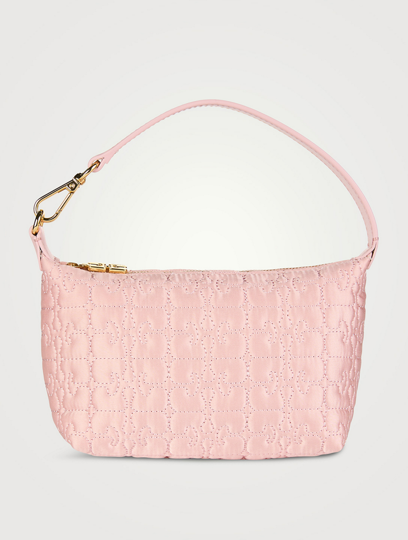 GANNI Small Butterfly Satin Shoulder Bag | Holt Renfrew