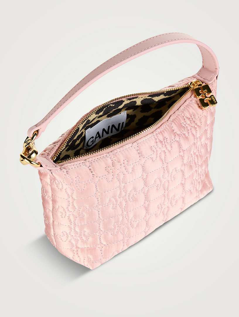 Small Butterfly Satin Shoulder Bag