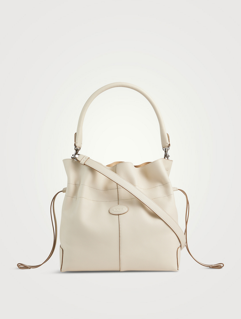 Small Di Leather Bucket Bag