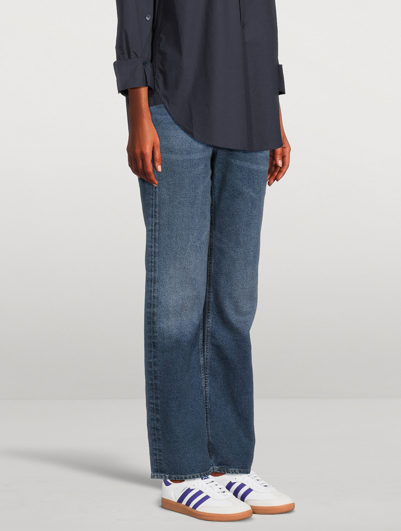 High Rise Straight Leg Jeans // Super Light Wash – Ulla-La Boutique