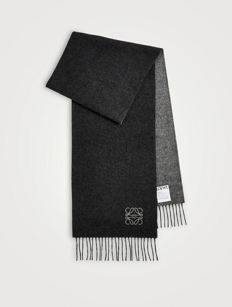Wool Cashmere Scarf With Logo