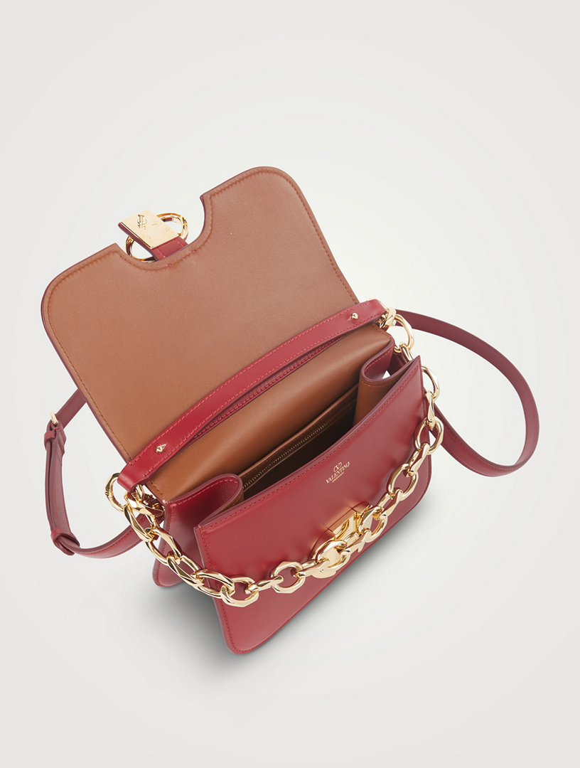 VALENTINO GARAVANI Small VLOGO O'Clock Leather Shoulder Bag | Holt 