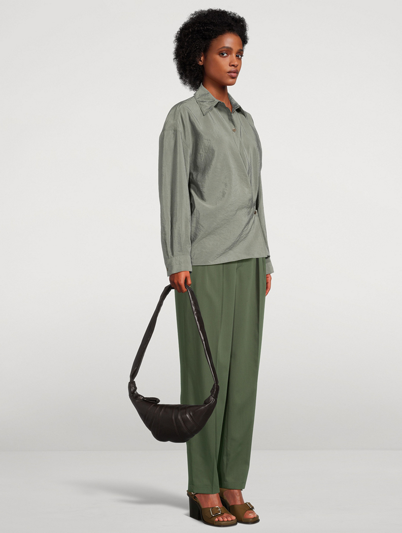 LEMAIRE Small Croissant Leather Shoulder Bag | Holt Renfrew