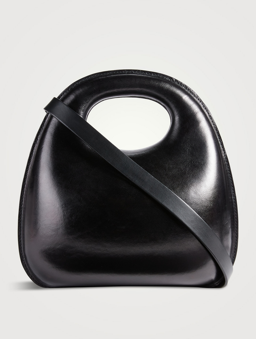 Egg Leather Top Handle Bag
