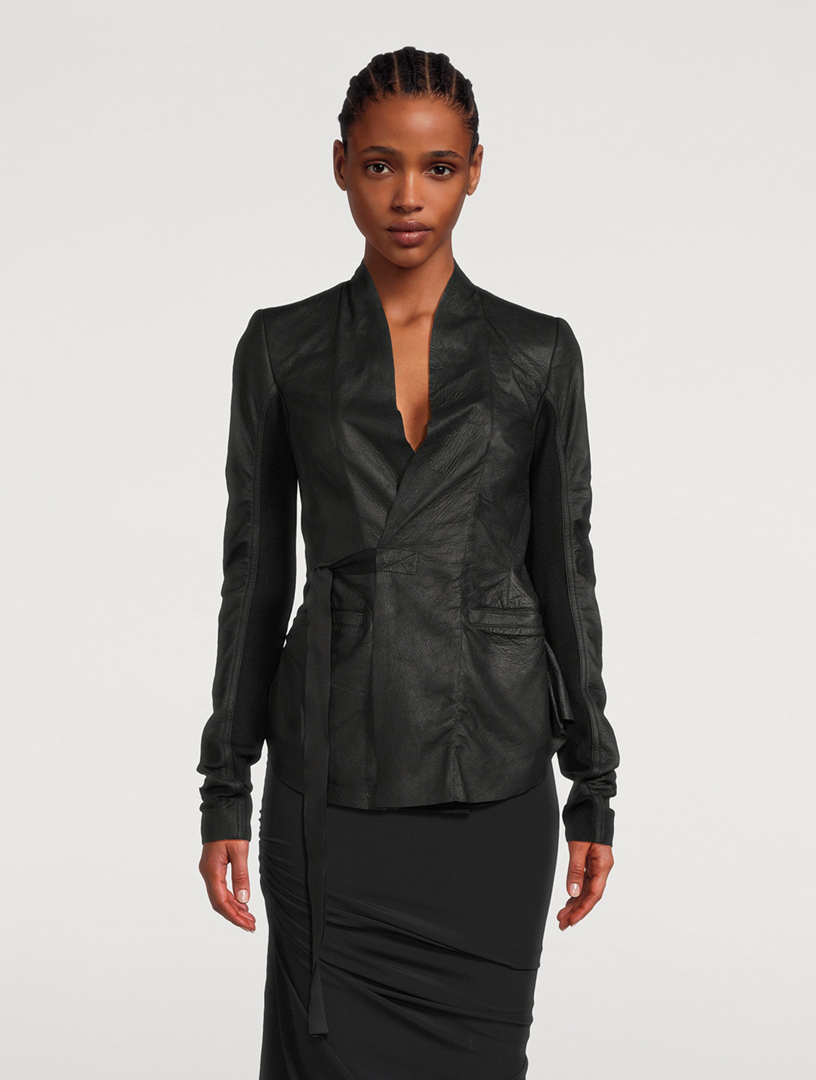 Hollywood Leather Wrap Jacket