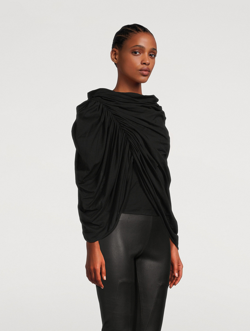 Nun Draped Jersey Top