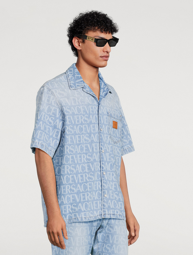Medusa Deco Rectangular Sunglasses