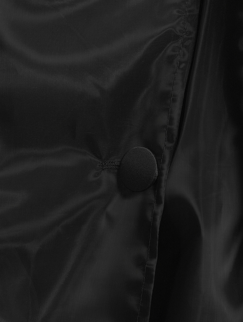 Organza Double-Breasted Trench Coat