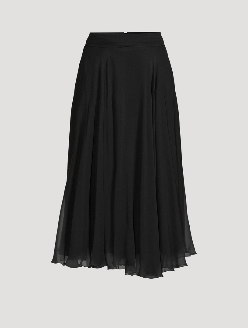 Silk Chiffon Circle Skirt