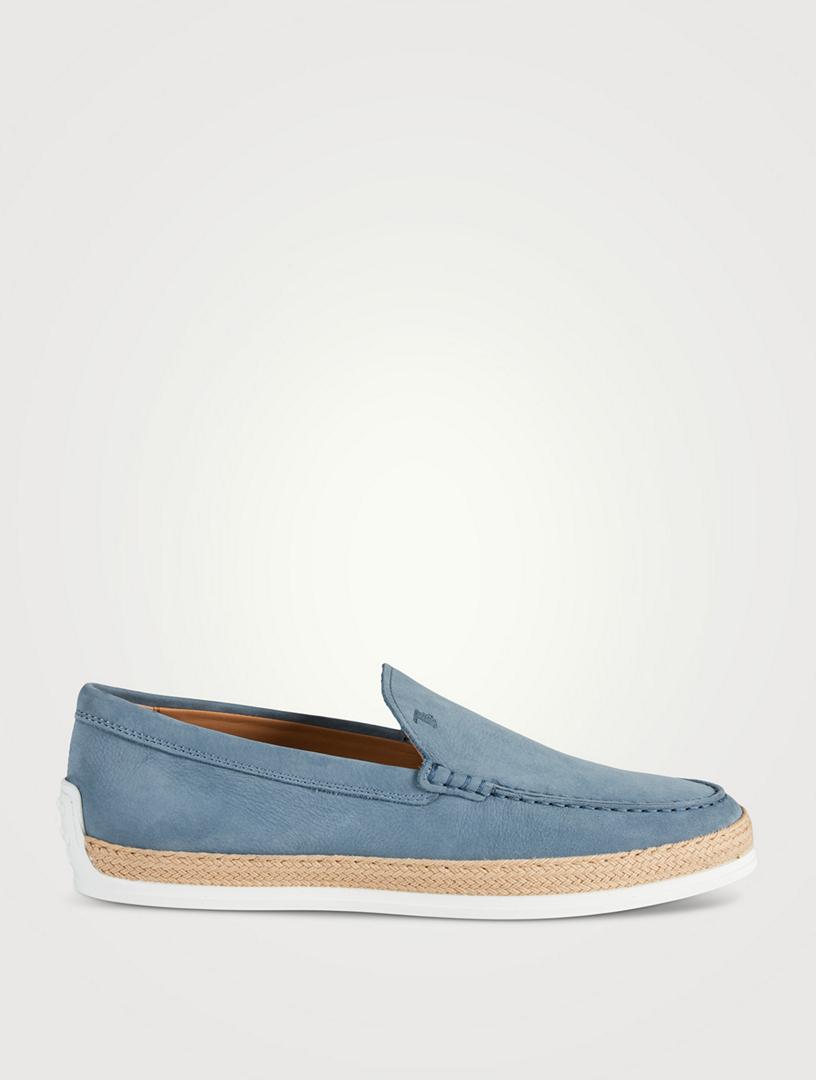 Nubuck Slip-On Espadrille Shoes