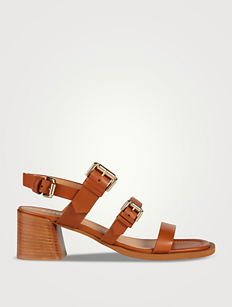 Rosemarie Leather Slingback Sandals