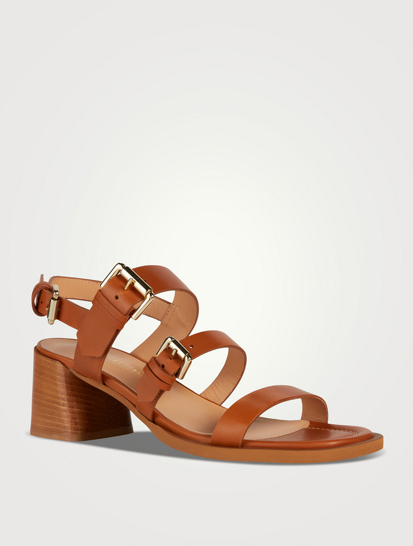 Rosemarie Leather Slingback Sandals