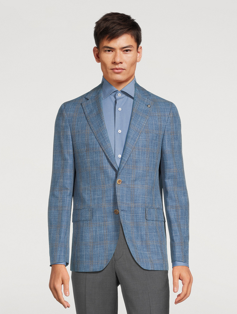 Midland Cotton and Wool Jacket Plaid Print