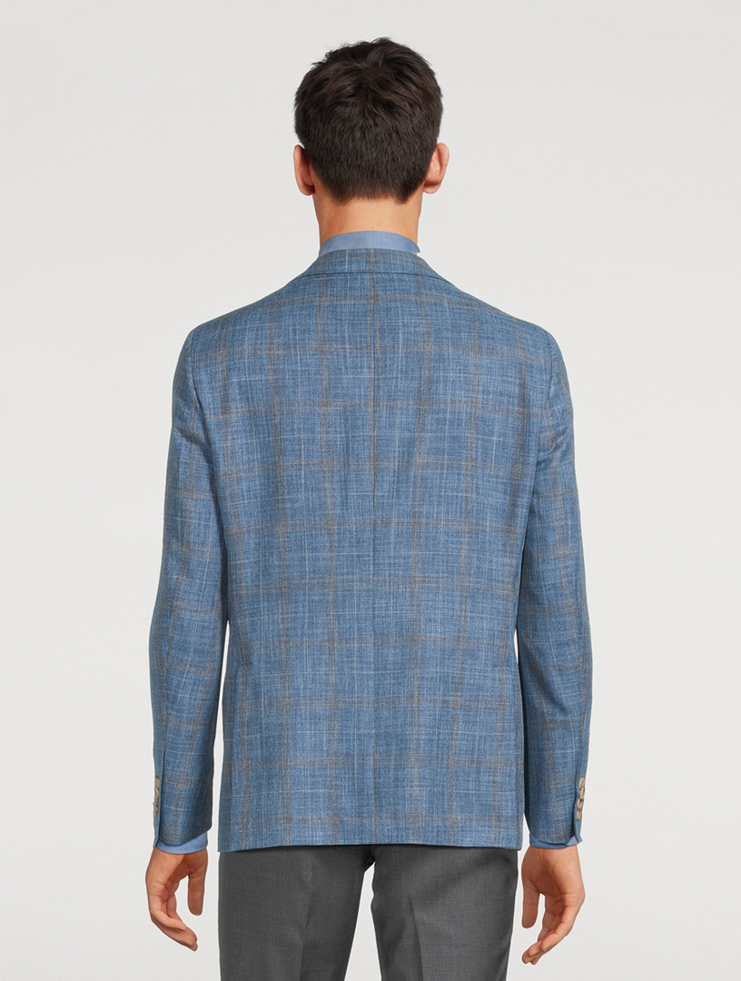 Midland Cotton and Wool Jacket Plaid Print