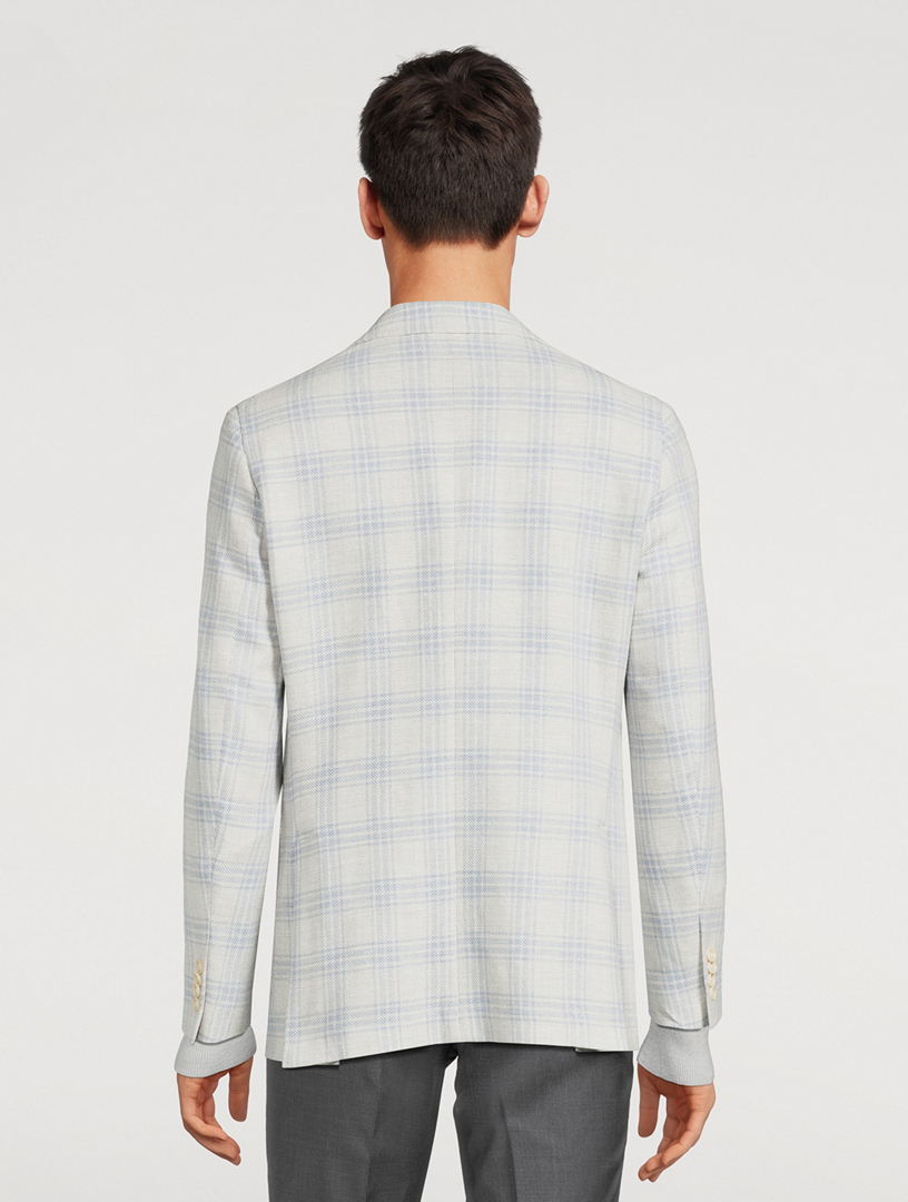 Hampton Wool Linen And Silk Stretch Jacket