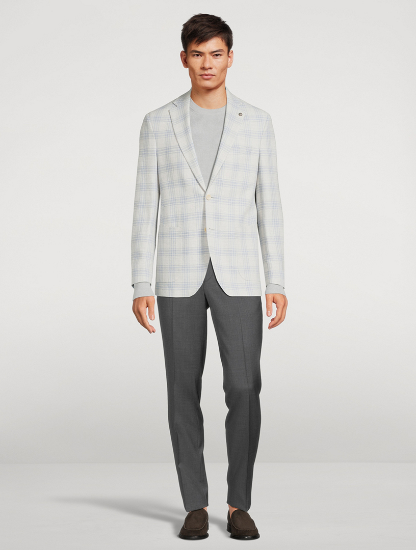 Hampton Wool Linen And Silk Stretch Jacket
