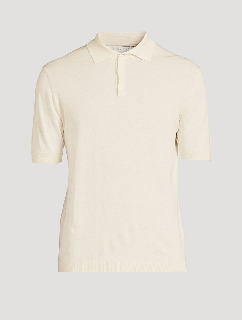 Tupper Cotton And Silk Polo Shirt