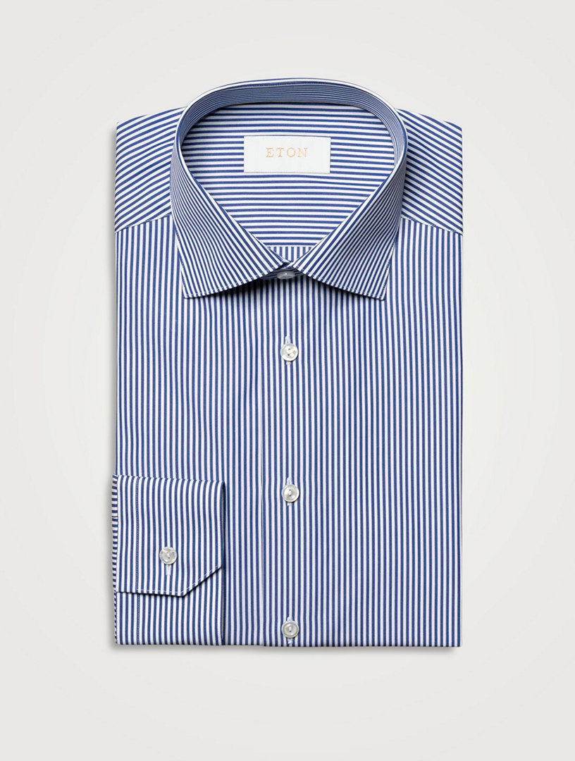 Contemporary Fit Bengal Stripe Elevated Poplin Shirt