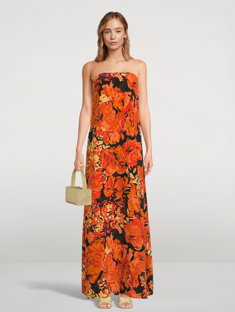 shona joy santos silk dress Santos Silk Open Back Maxi Dress