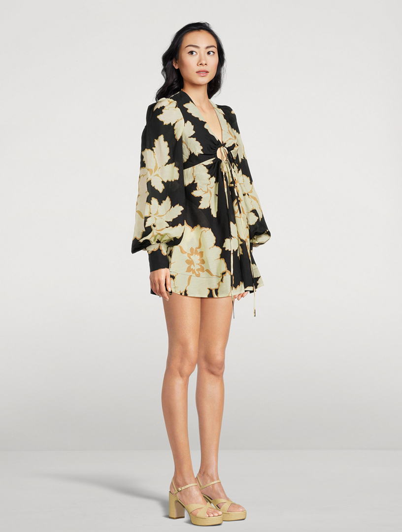 Kimono Mini Dress Shona Joy Kimono Dress Jodi Kimono Mini Dress Black S-M