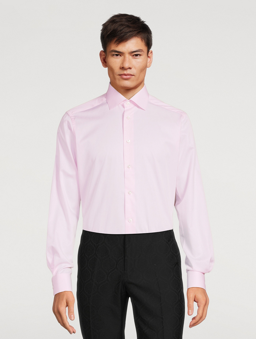 Contemporary Fit Solid Elevated Twill Shirt