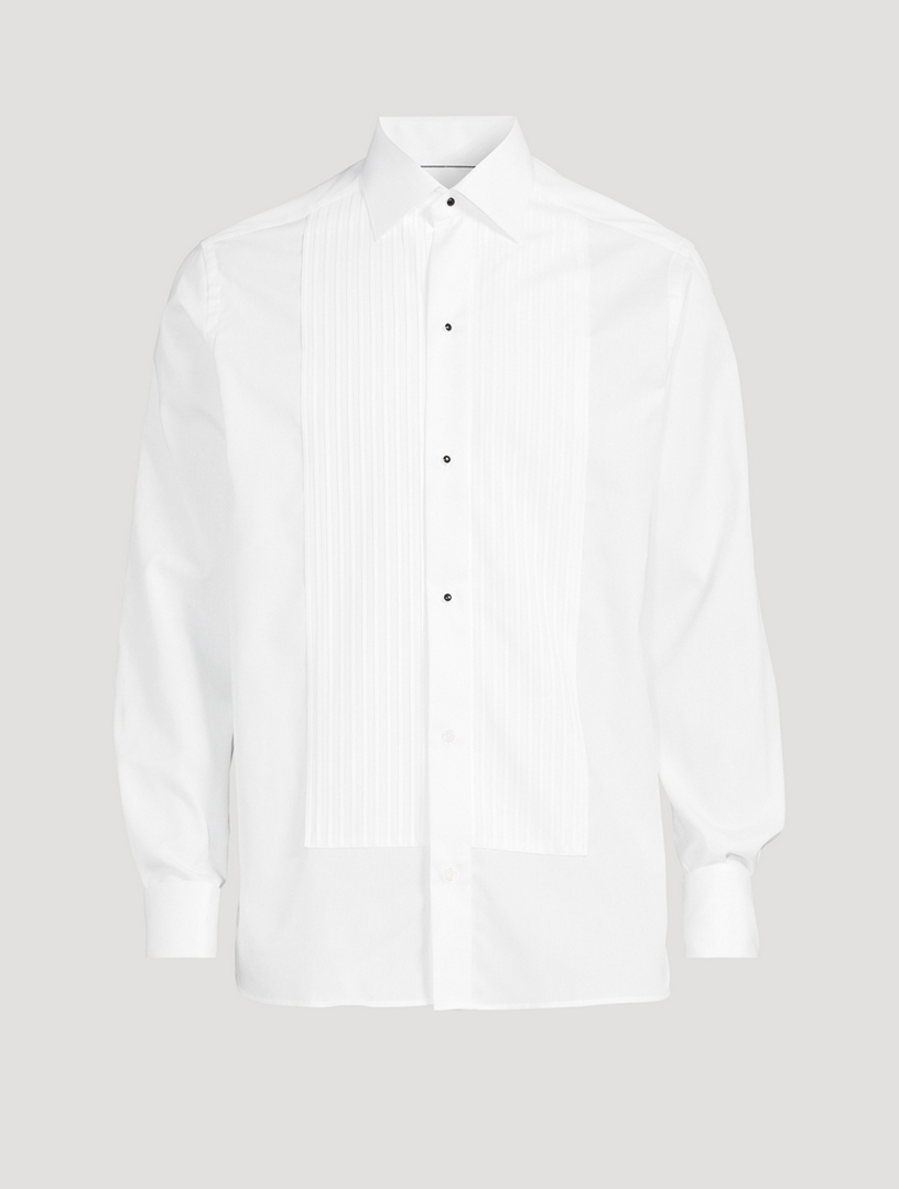 Contemporary Fit Pleated Bib Formal Shirt