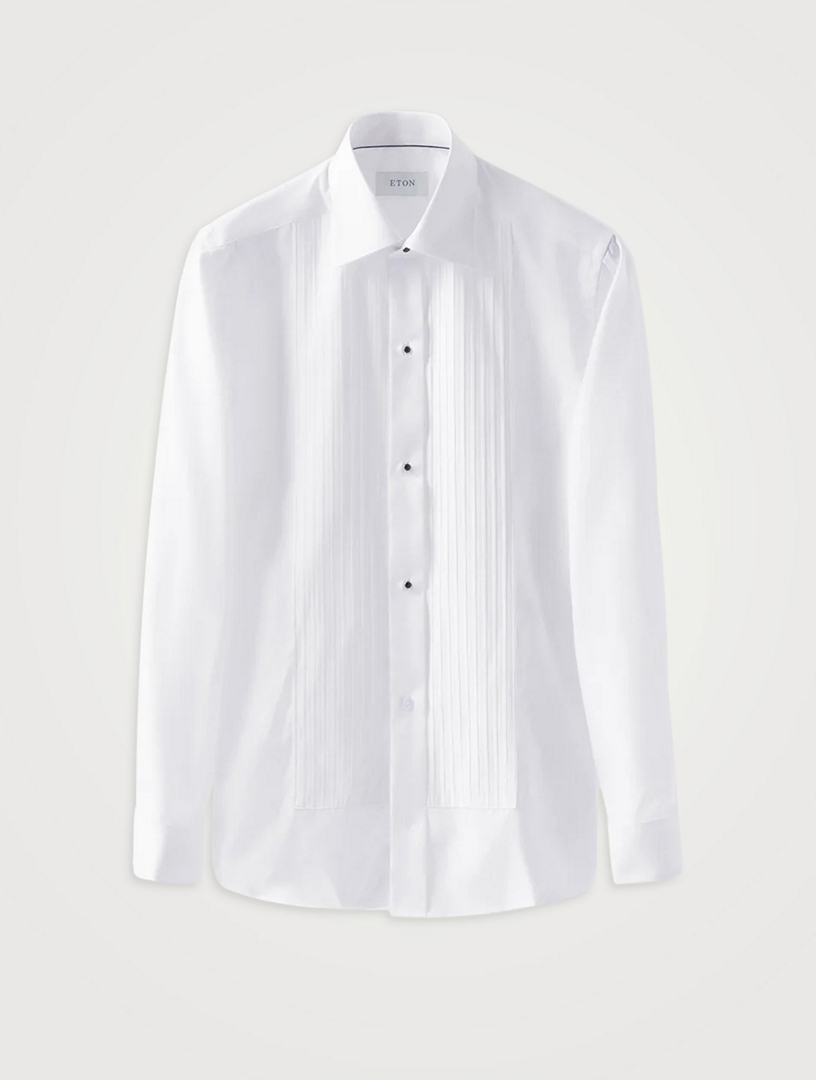 Contemporary Fit Pleated Bib Formal Shirt