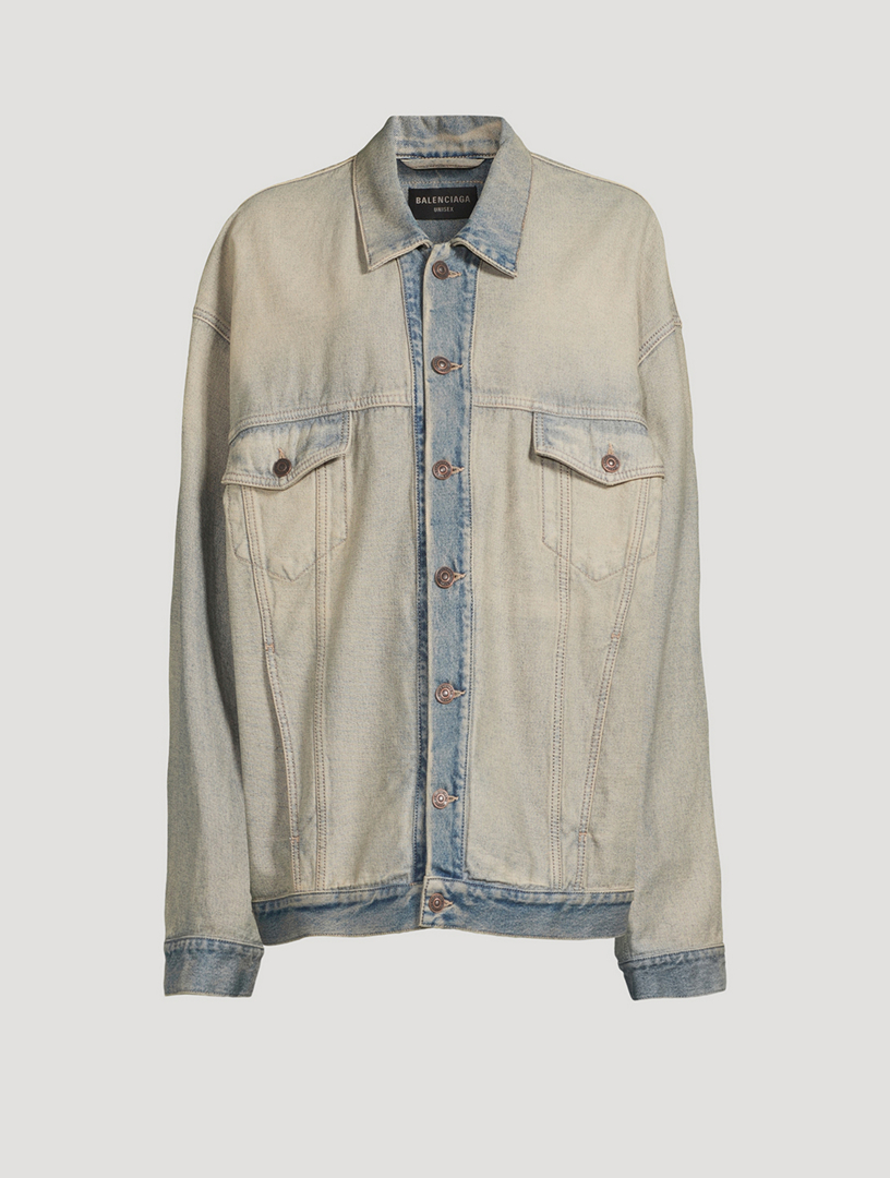 Balenciaga oversized best sale denim jacket