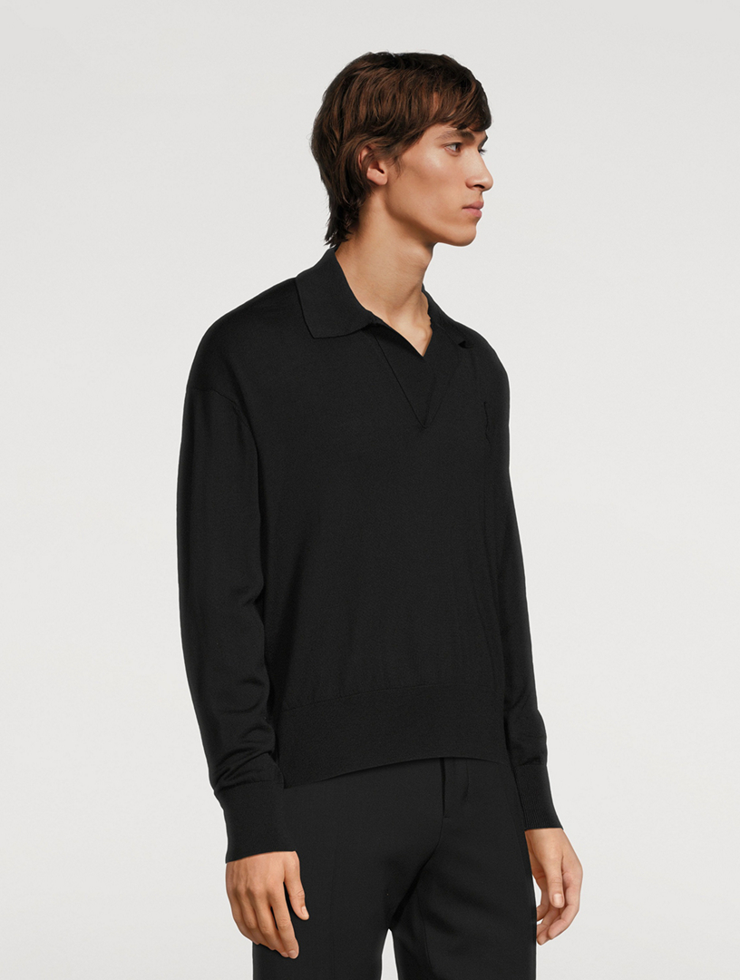 Wool Polo Sweater