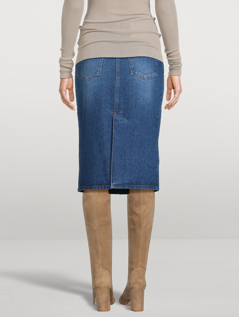 Denim Midi Skirt
