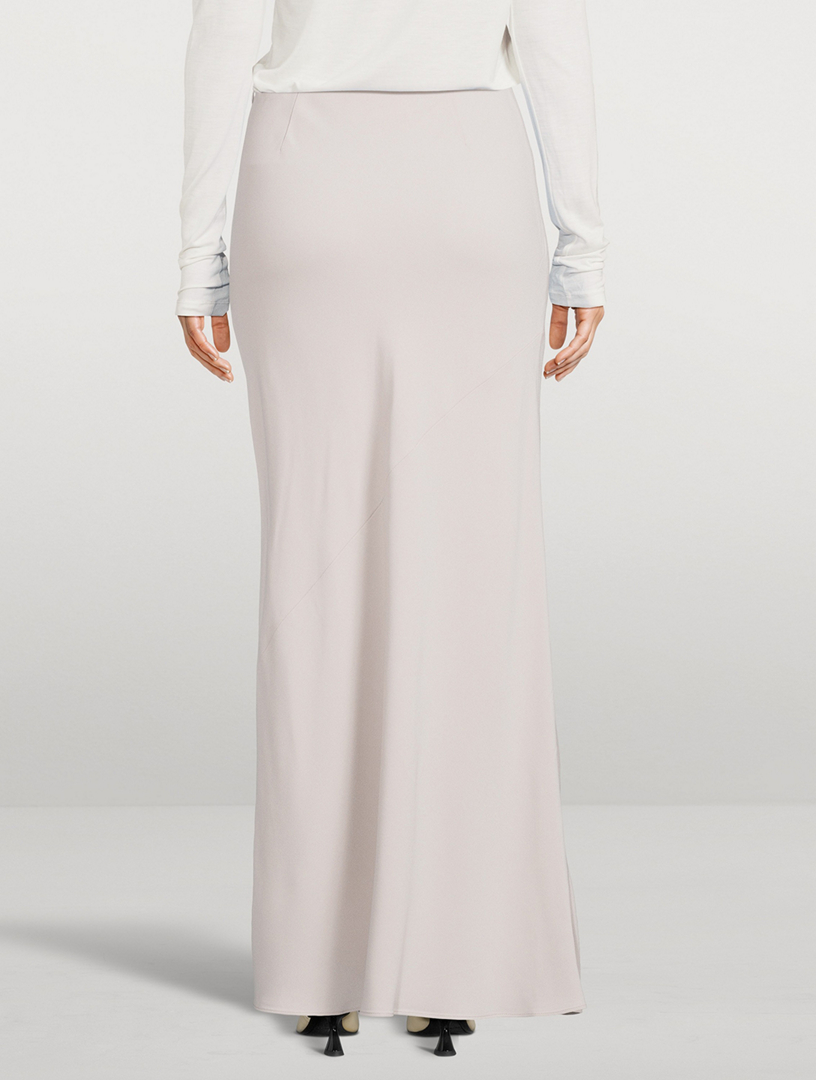 Bias-Cut Maxi Skirt