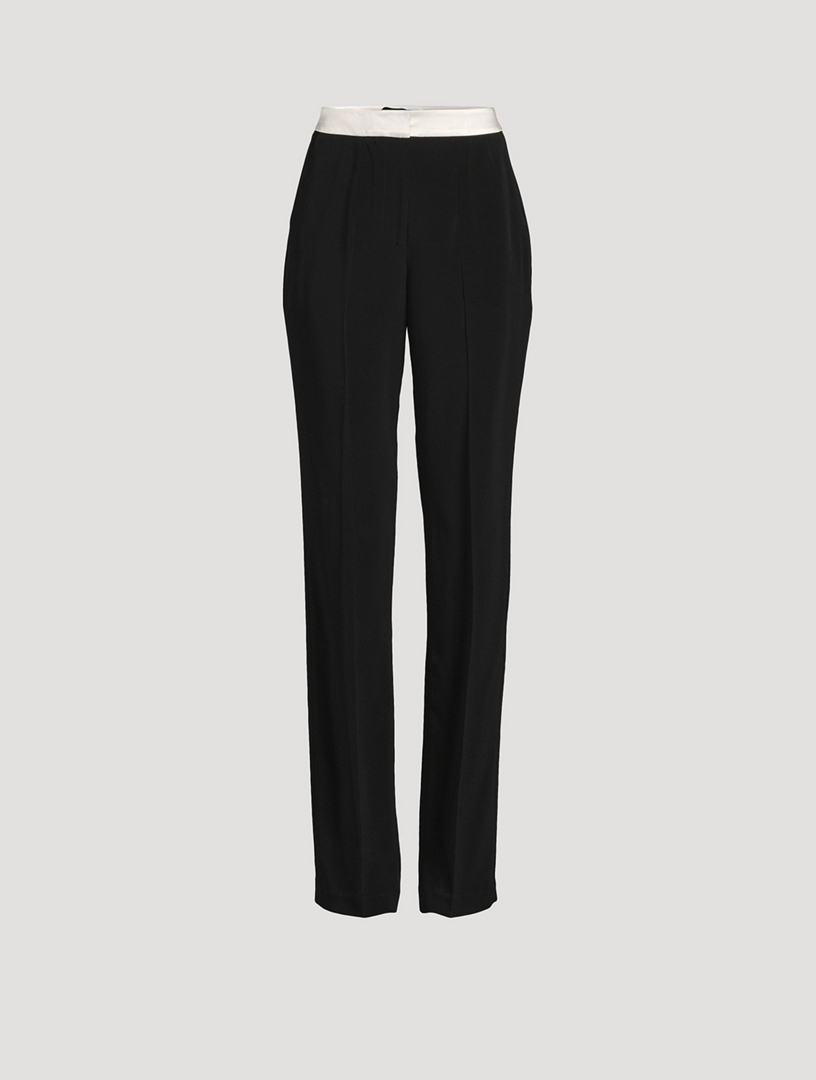 GALVAN LONDON High-Waisted Cady Trousers