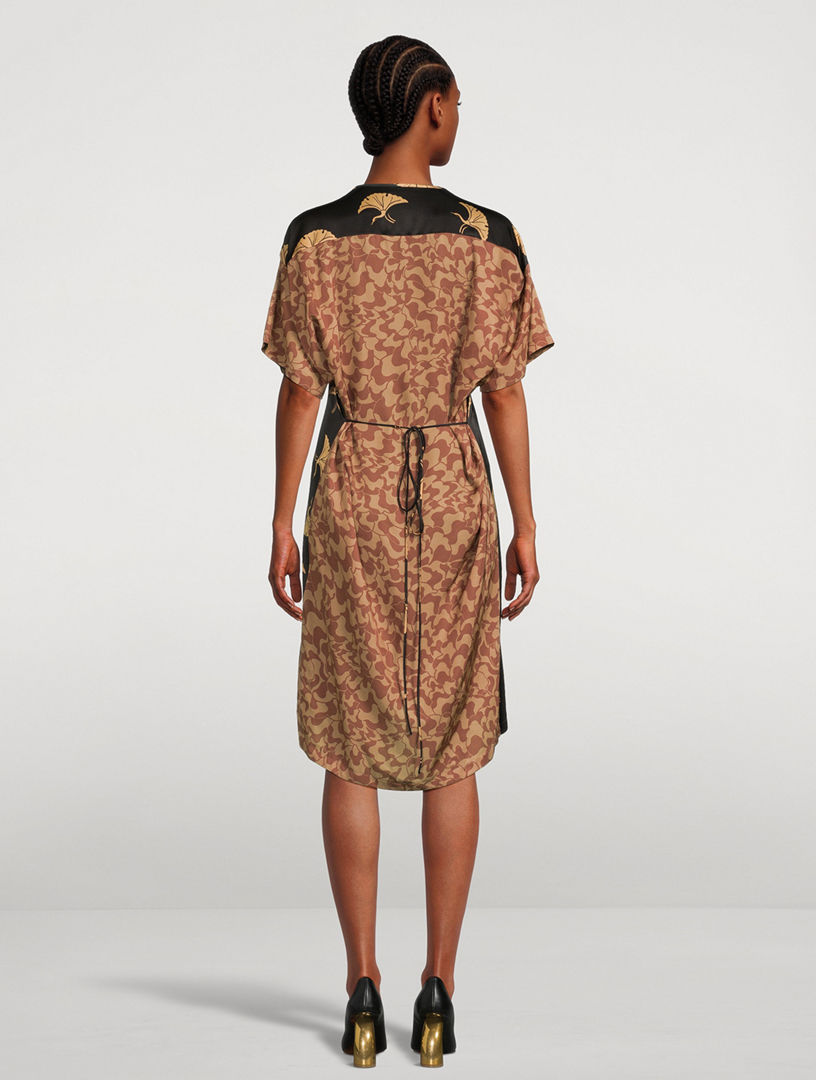 DRIES VAN NOTEN Delsas Smock Dress In Bird Print