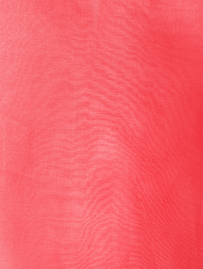 Lana Silk Short-Sleeve Top Stripe Print
