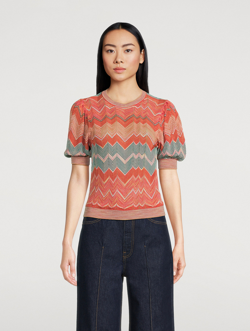 Priscilla Chevron Top