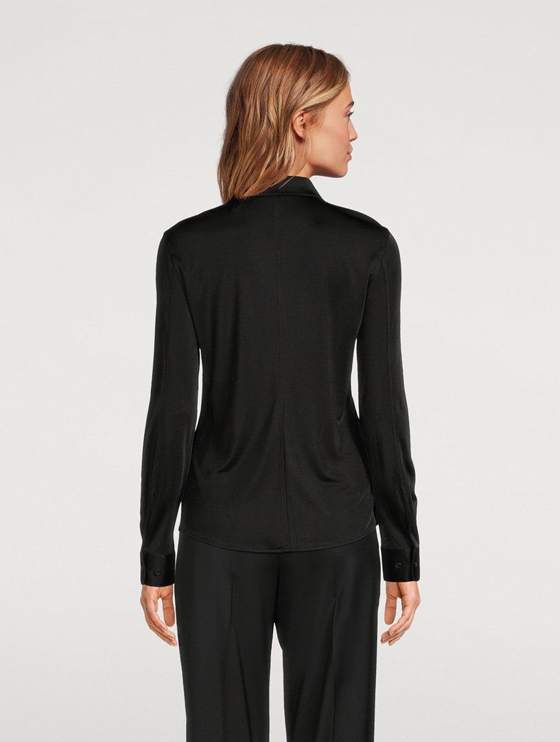 Helmut Lang Black Double Layer Long Sleeve T-Shirt Helmut Lang