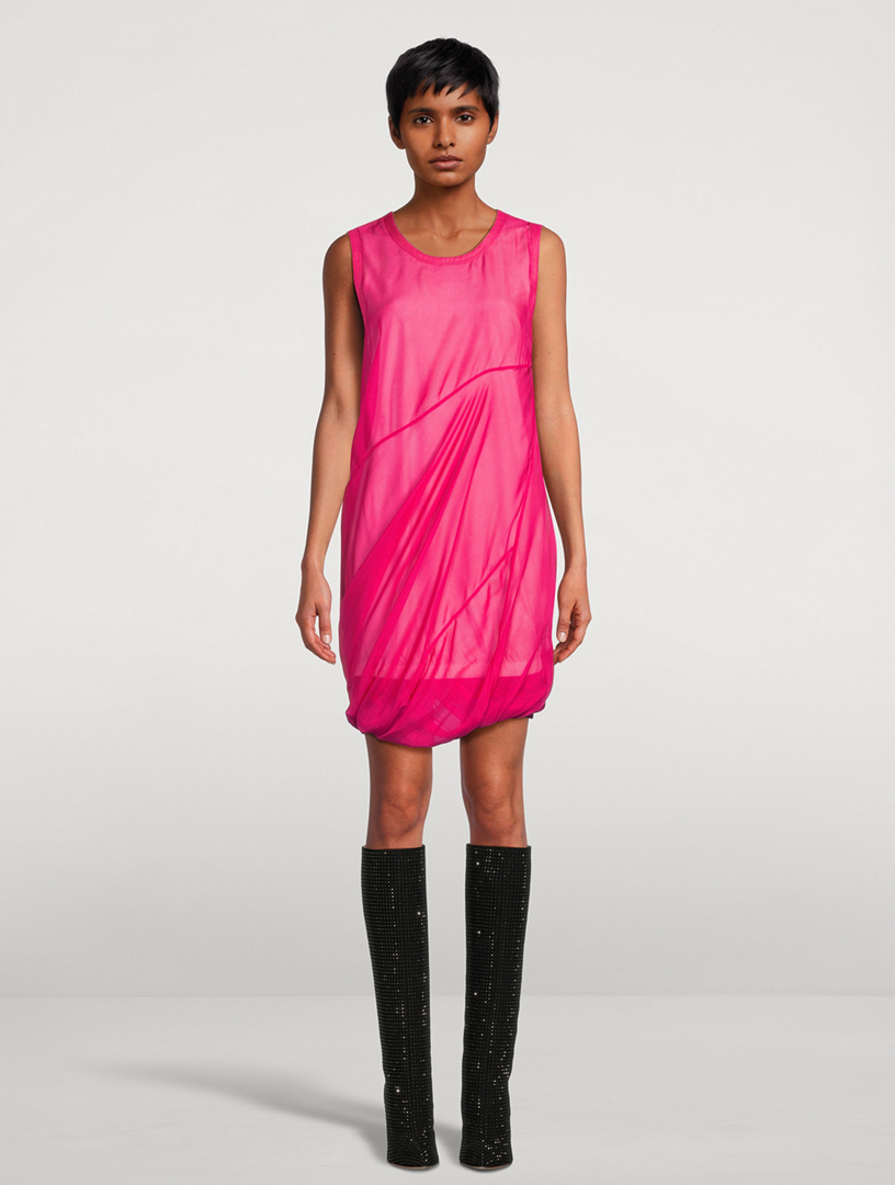 HELMUT LANG Silk Jersey Bubble Dress