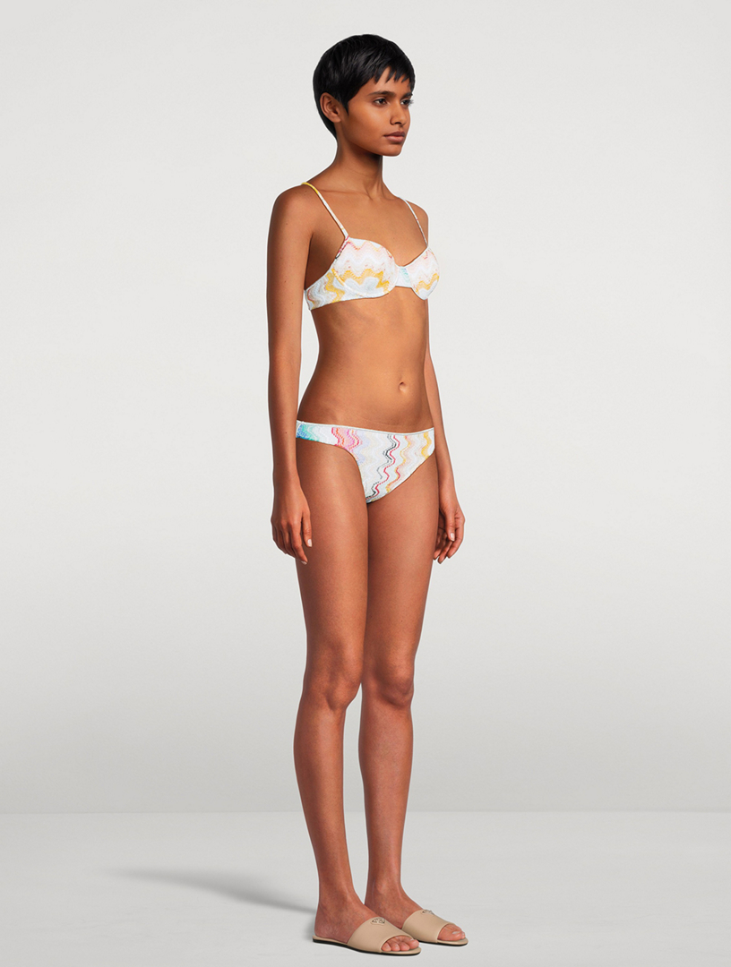 Zig Zag Jacquard Bikini Set