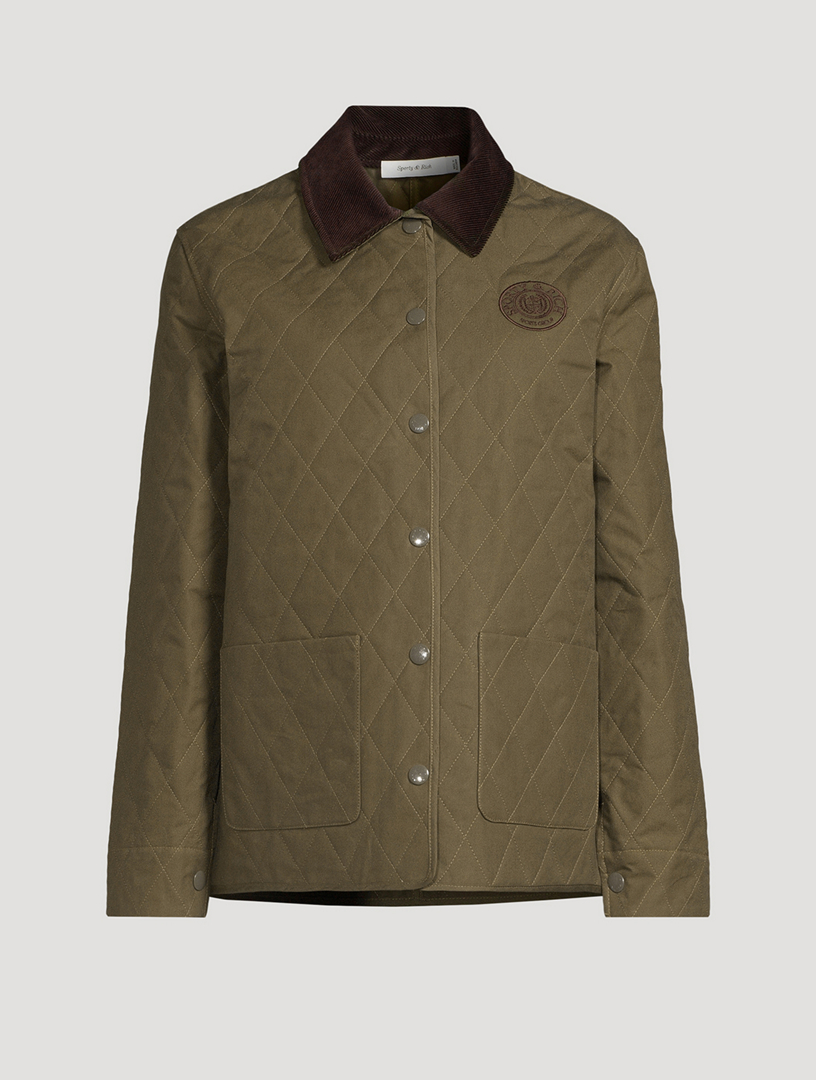 Connecticut Crest Quilted Jacket