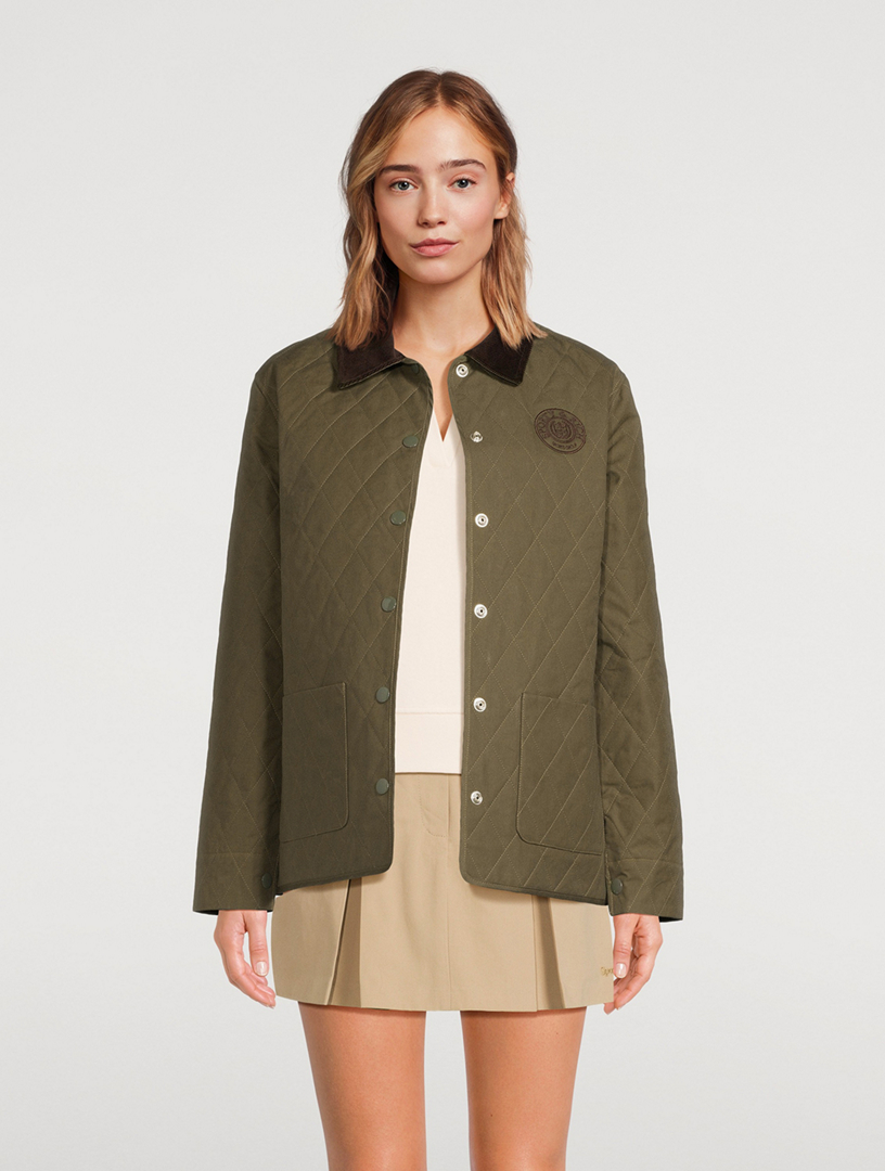 Connecticut Crest Quilted Jacket