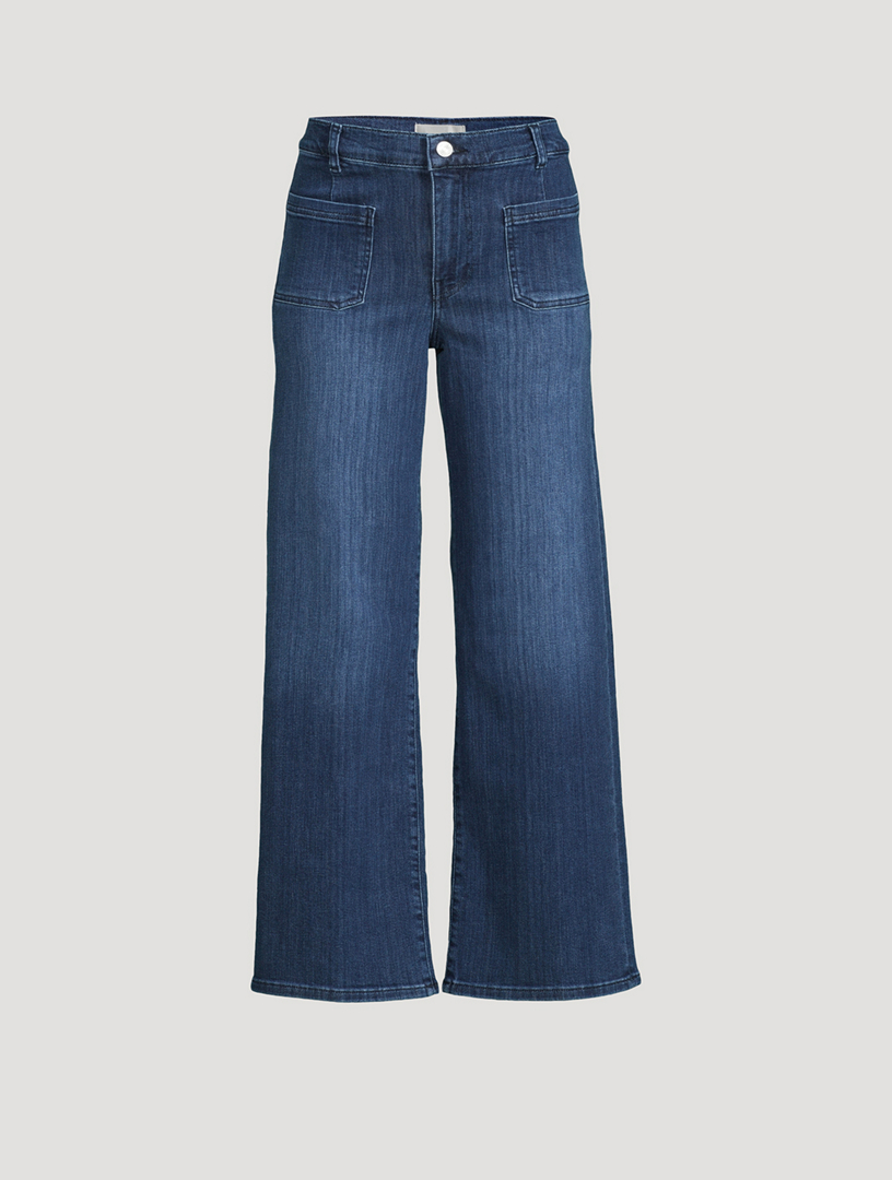 Le Slim Palazzo Wide-Leg Jeans