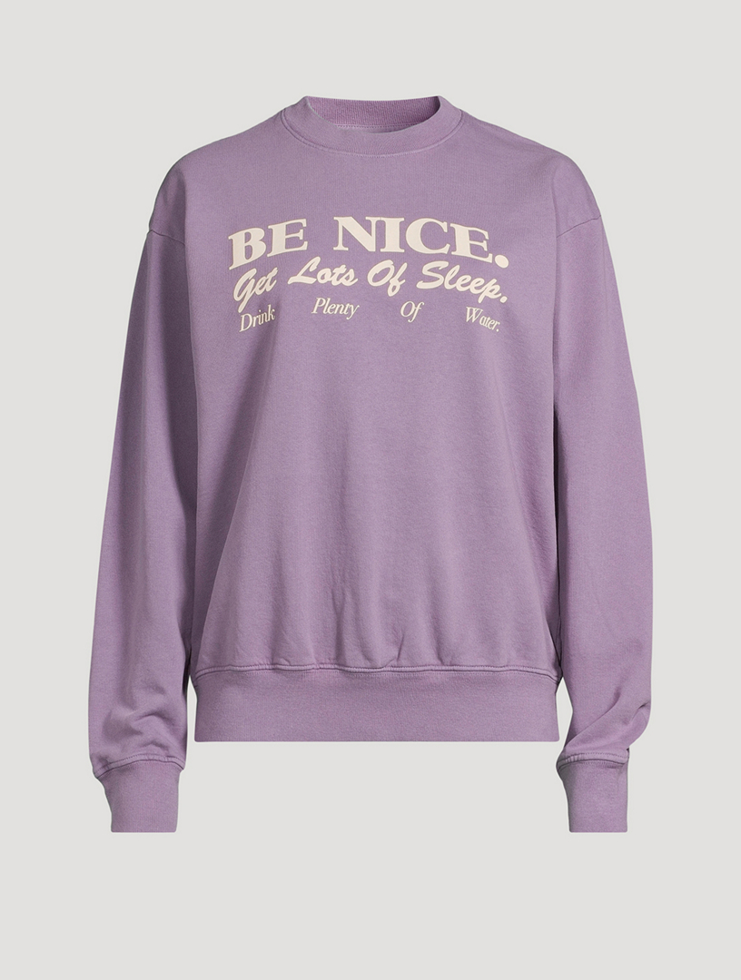 SPORTY & RICH Be Nice Crewneck