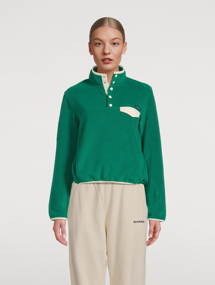 Buttoned Polar Sweatshirt