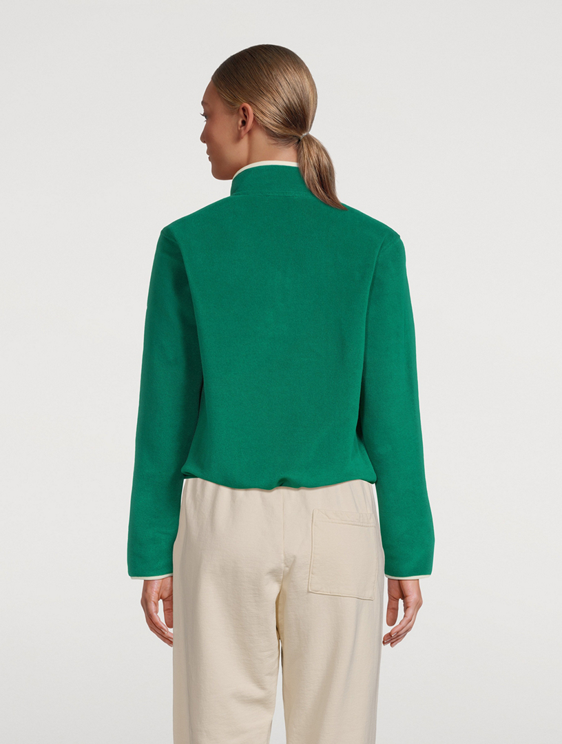 Buttoned Polar Sweatshirt