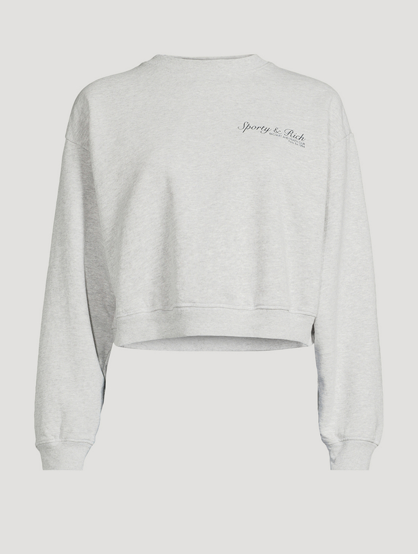 French Cropped Sweatshirt